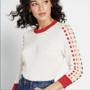 Colorful Polka Dot Sweater
